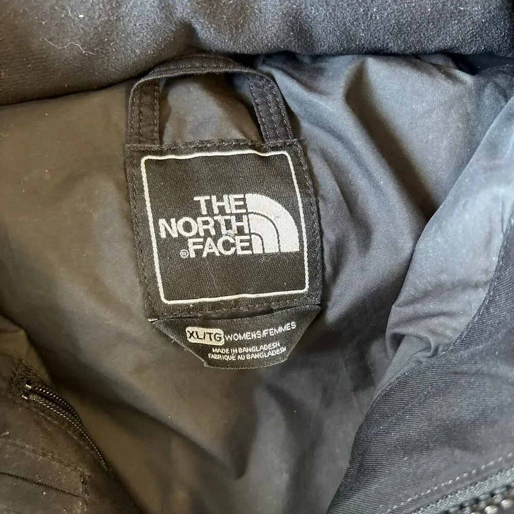 y2k vintage north face fur puffer jacket